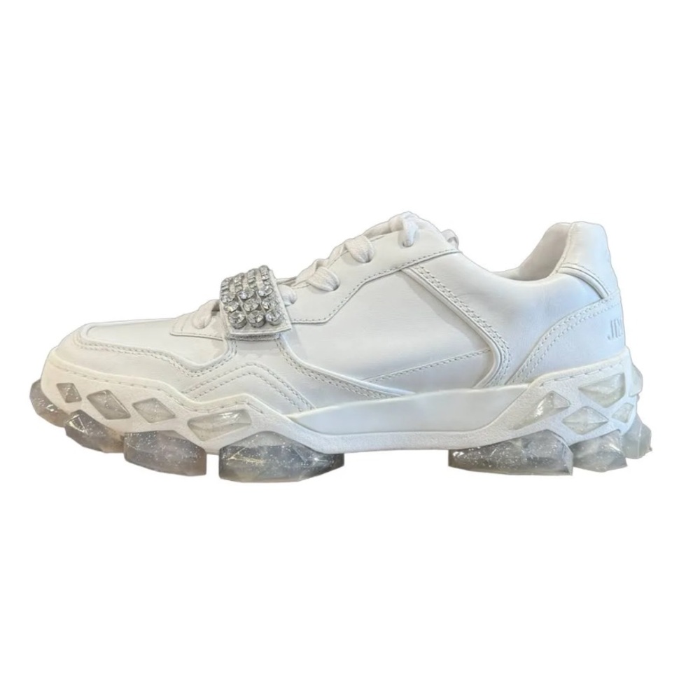 Jimmy choo Diamond X Crystal embellished sneakers (NEW)